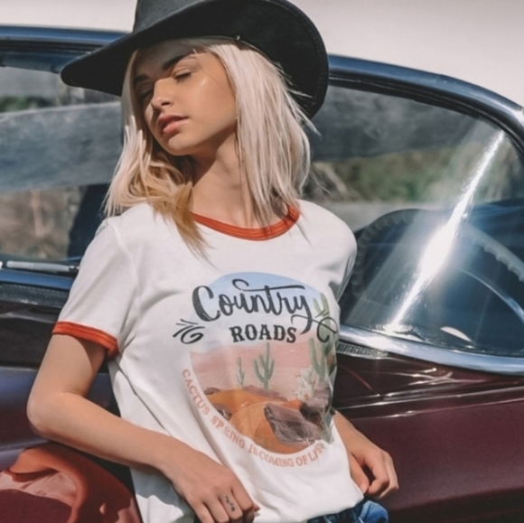 COUNTRY ROADS 🌵 Ringer Tee - Picture 8 of 13